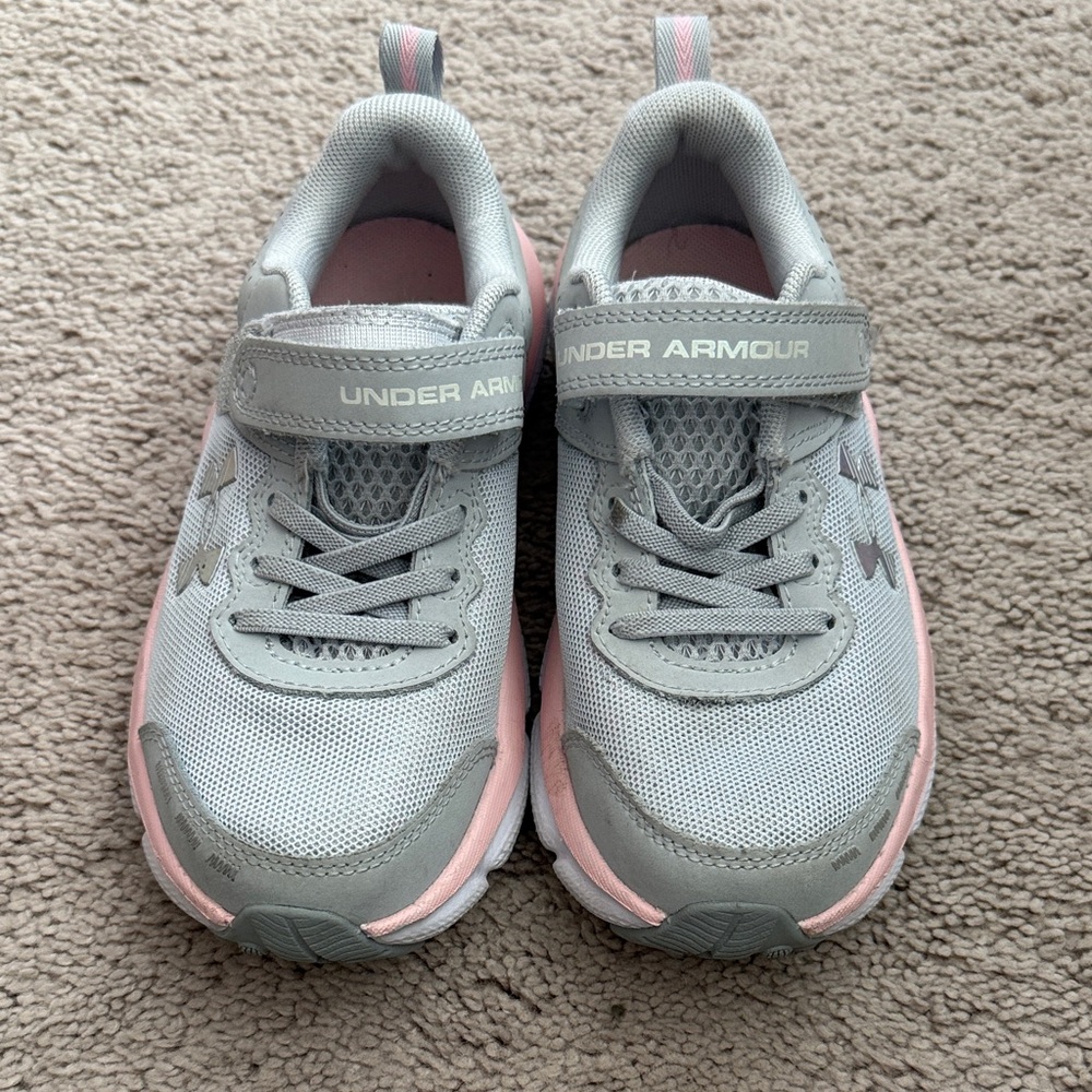 Under Armour Girls Pre School Assert 10 Alternate Closure Size 12.5 Gray / Pink